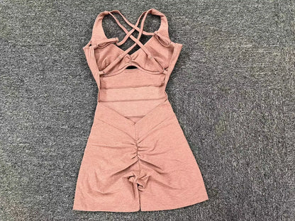 Adjustable double straps, Open back  V shape back design ,Removable pads BODYSUIT