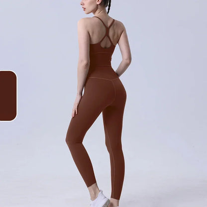 2 Piece Yoga Fitness Suit Push Up Sports Leggings Suit👚👚