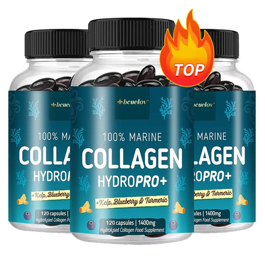 Powerful  Collagen - With Hyaluronic Acid, Biotin & Blueberry