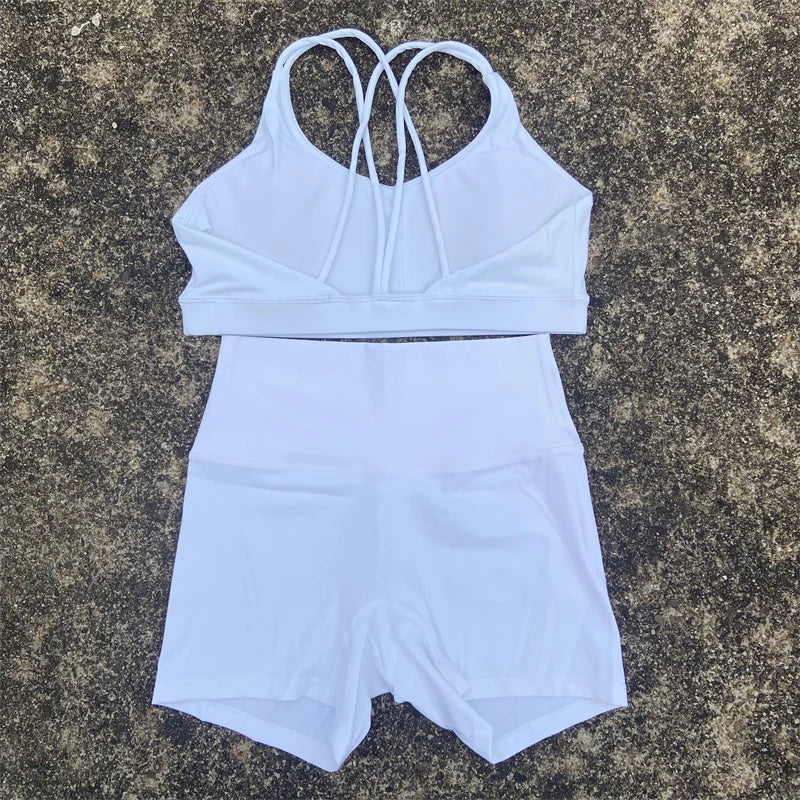 2 Piece Yoga Shorts Set