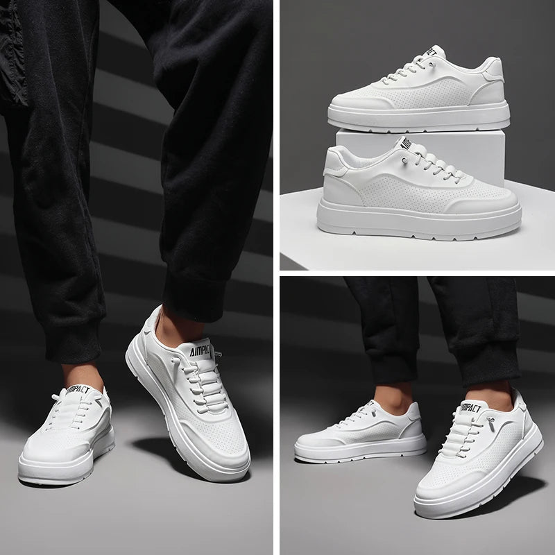 Men's Luxury Sneakers, Sport Shoes w/Breathable Design for Gym/Casual Wear & Street Style