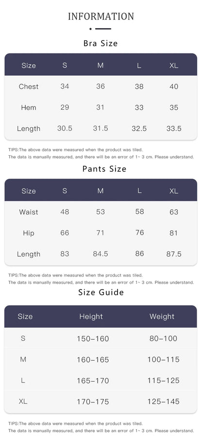 2 Piece Gym Workout  Sports Bra Leggings Suit