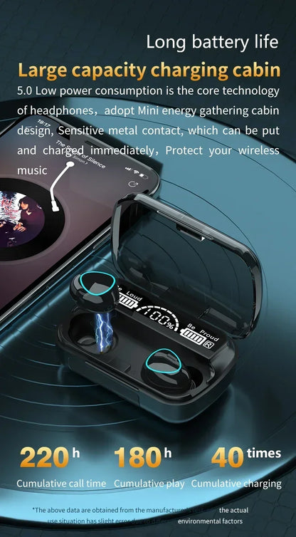 Headphones Bluetooth Wireless  Sports Stereo Noise Canceling Microphone Speaker