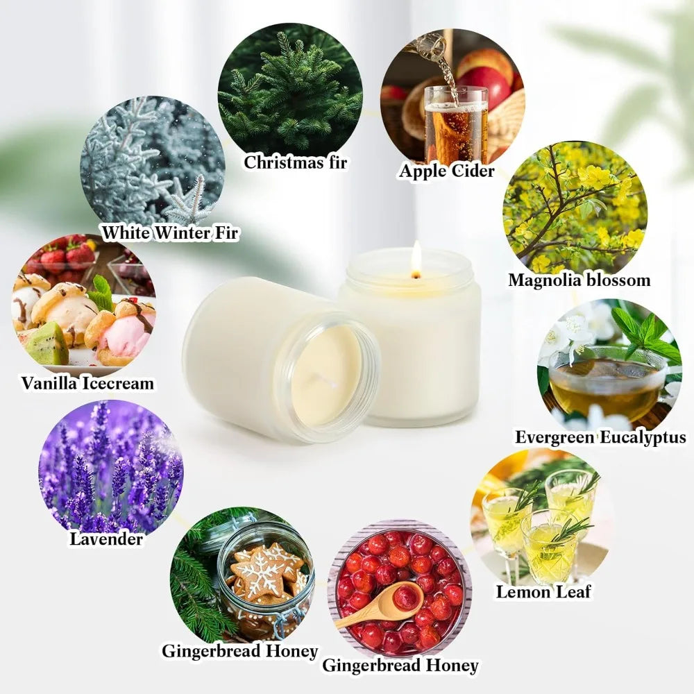 50 Pcs Mini Mason 10 Fragrances Aromatherapy Candles