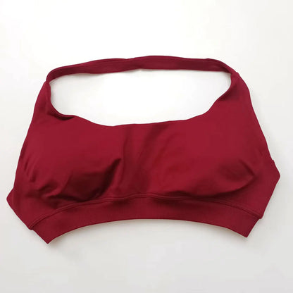 Halter Top Sports Bra Push-up Sexy Open Back