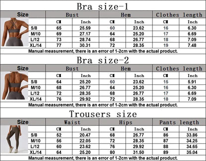 Yoga  High Waist Leggings And Top Two Piece Set Seamless