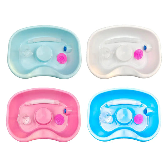 Hair Washing Tray with Pipe with Shampoo Brush
