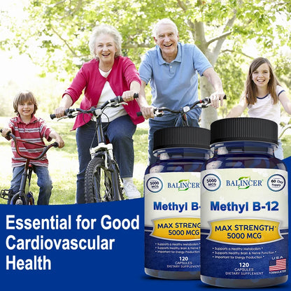 Vitamin B12 - 5000 MCG Supplement