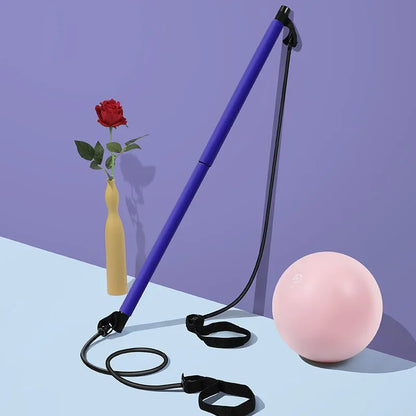Fitness Bar Equipment for Home Use Multifunctional Tension Rope Elastic Rope Stretching Belt Back Trainer