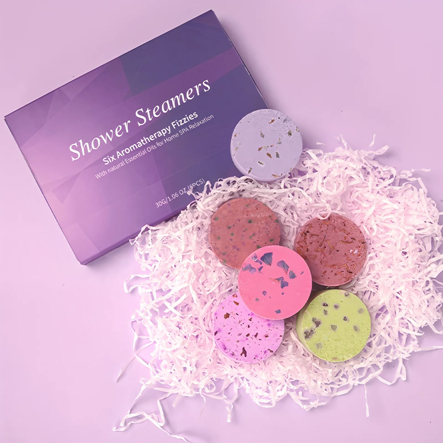 6pcs shower  bomb, bath salt gift box,