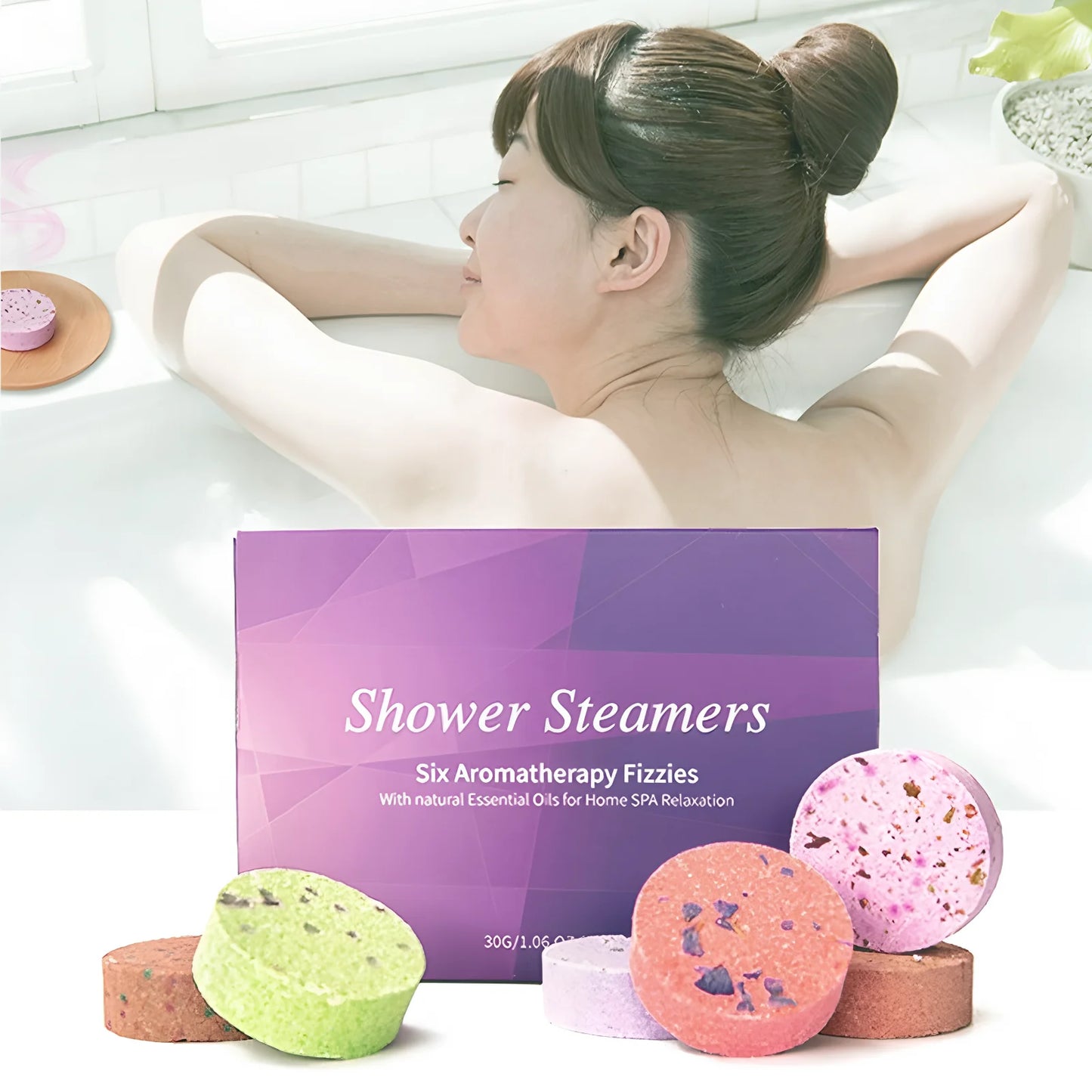 6pcs shower  bomb, bath salt gift box,