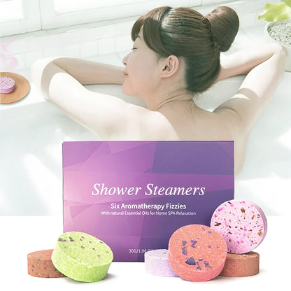 6pcs shower  bomb, bath salt gift box,