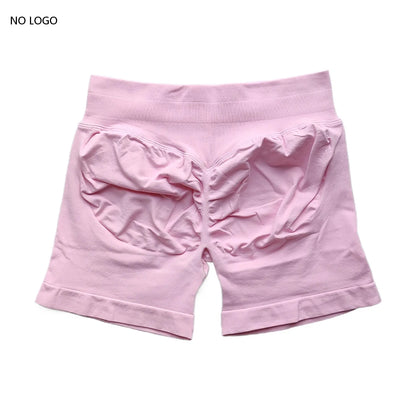 Scrunch Shorts Low Ribbed Band  Seamless Shorts Booty Hight Stretch