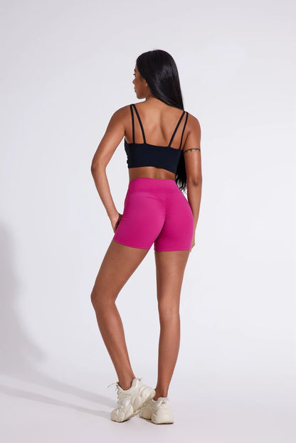 Women's sports shorts high elasticity tight fitting high waist and buttocks