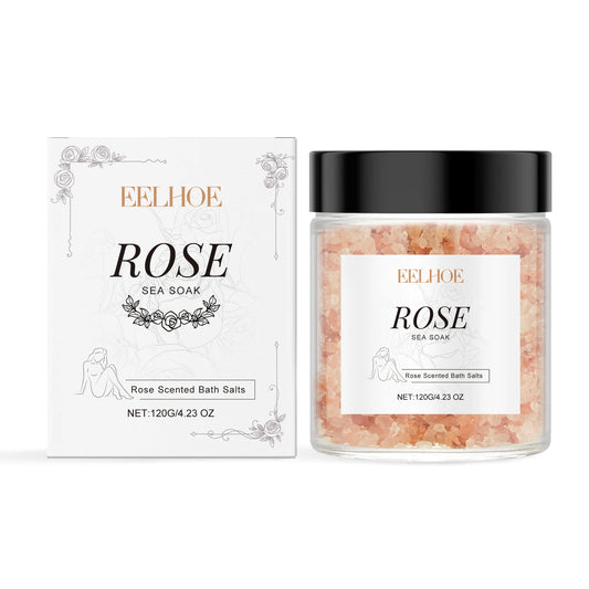 Rose Bath Salts Exfoliating Stress Relief Body Care
