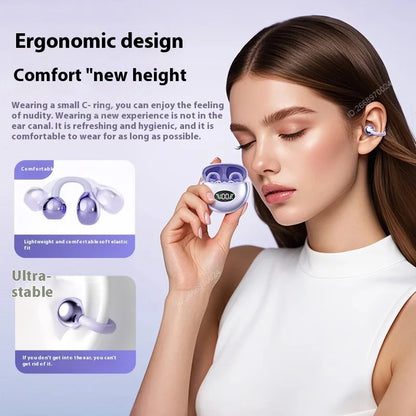 Wireless Bluetooth Clip-on Earphones