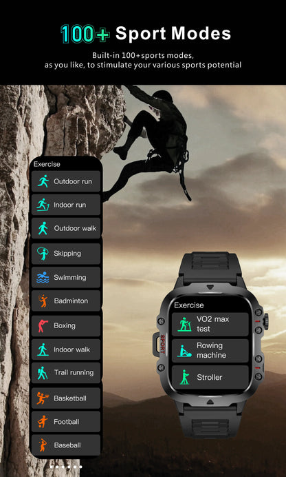 Original Men Smart Watch Bluetooth Call Fitness Clock 3ATM IP68 Swim Waterproof Sports Smartwatch