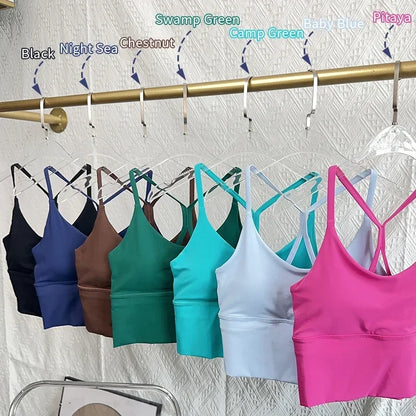 Fashion Sexy Cross Back Small Sling Yoga Underwear Vest
