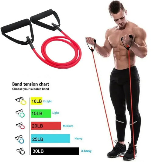 Resistance Bands with Handles Yoga Pull Rope Home Workout Strength Training