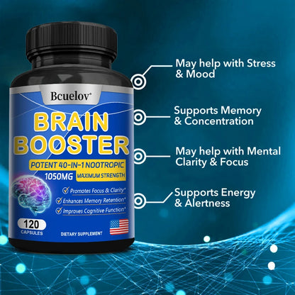 Brain Supplement, supports your thinking, clarity and balance, healthy brain development.