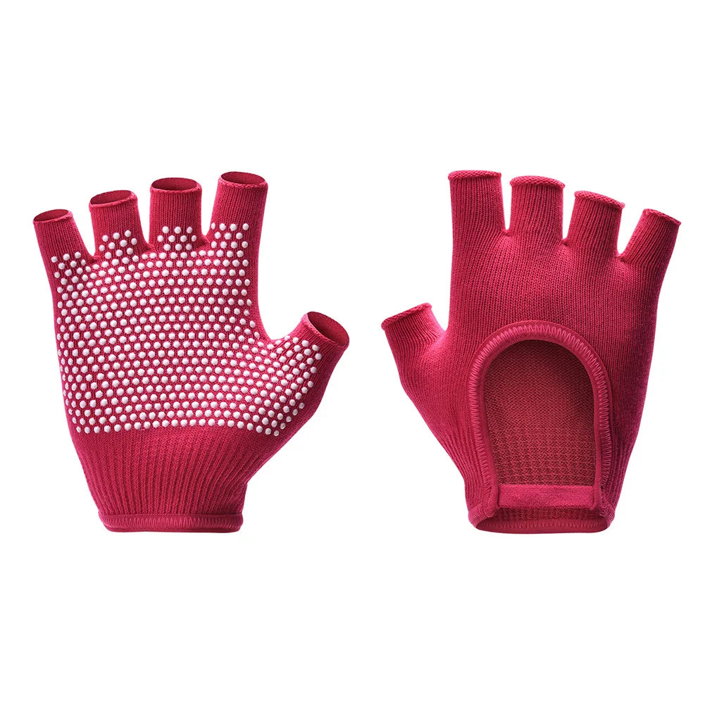1Pair Half Finger Yoga  Gloves, Cycling Gloves