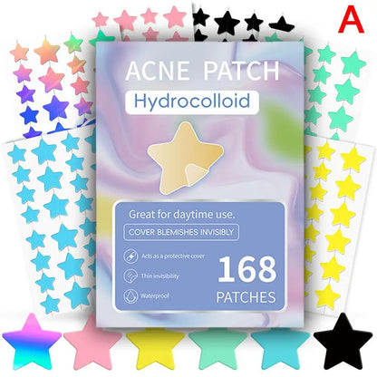 Colorful Star Pimple Patch Invisible Acne Removal Skin Care Stickers