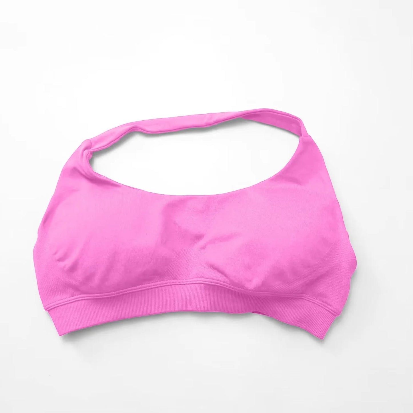 Halter Top Sports Bra Push-up Sexy Open Back