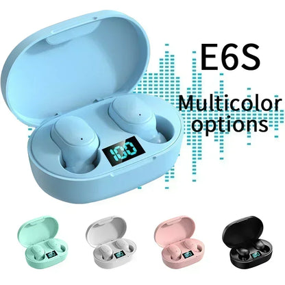 E6S Wireless Bluetooth  Earbuds Noise Cancelling with Microphone