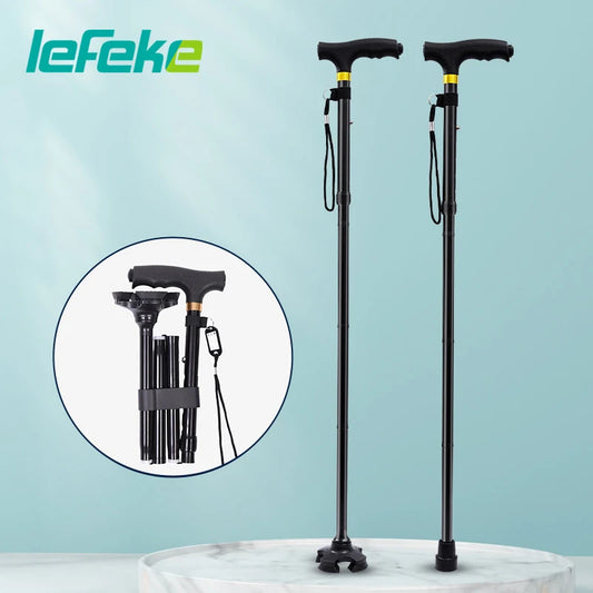 Foldable Walking Cane Lightweight Adjustable Heavy Duty