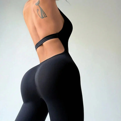 One-Piece Yoga Jumpsuit Skinny Short