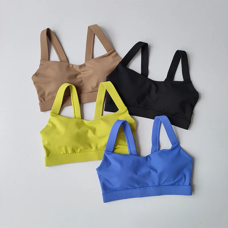 Sports Bra High Waist Leggings Shorts Gym Set