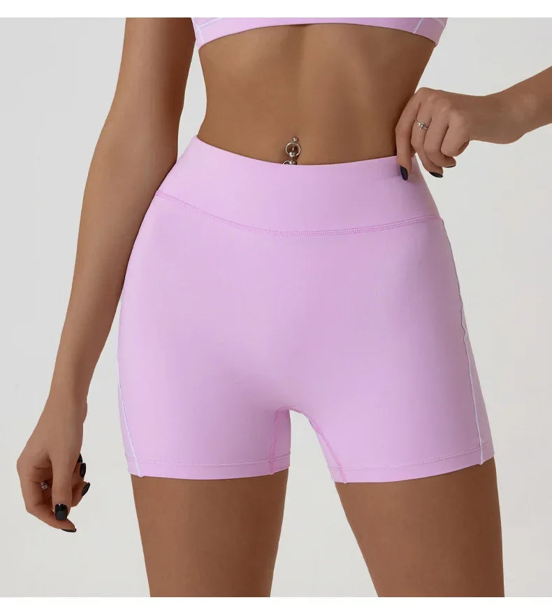 Women's Sports Shorts High Waist Hip Lifting Fitness Tight