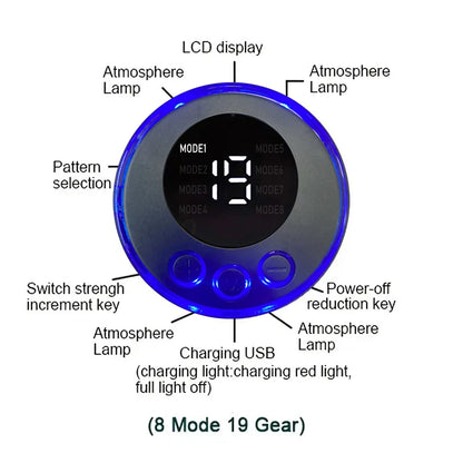 USB Rechargeable Smart Wireless Abdominal Training Electric Body Slimming Massager