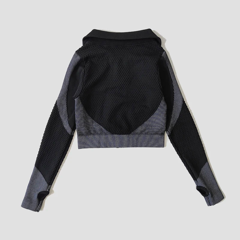 Yoga-Top Vital Seamless Zipper Long Sleeve