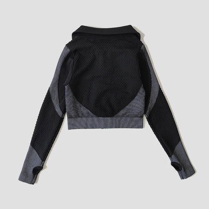 Yoga-Top Vital Seamless Zipper Long Sleeve