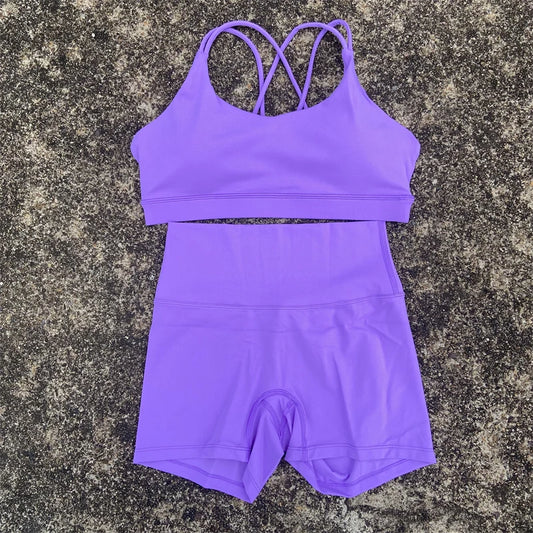 2 Piece Yoga Shorts Set