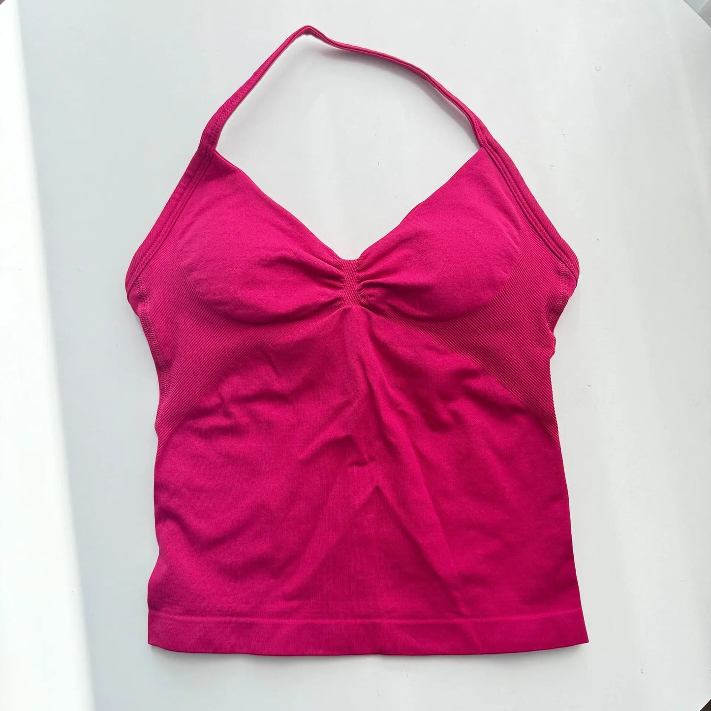 Strappy Yoga Top - Backless  Built-in Bra & Removable Cups for Running
