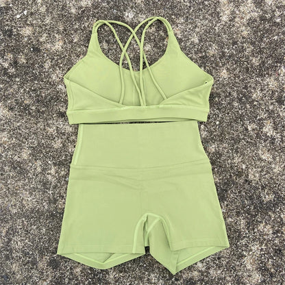 2 Piece Yoga Shorts Set