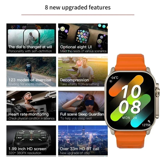Smartwatch Bluetooth Talk Sports Watch for Android IOS Men Women