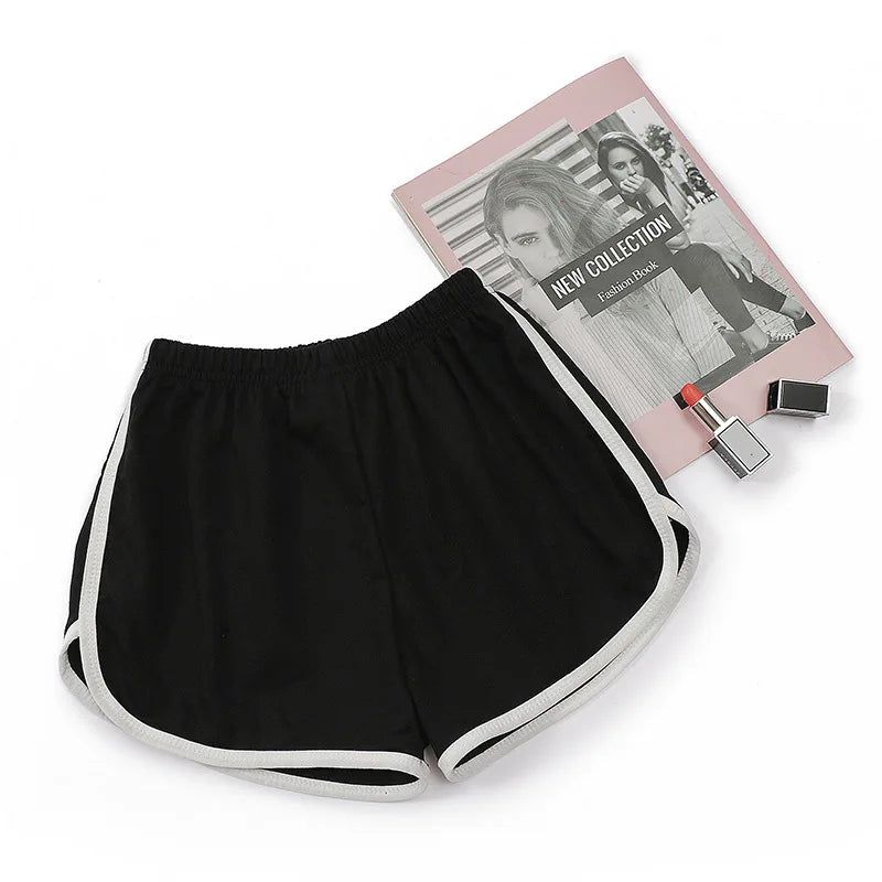 mid-waist casual loose straight  thin breathable wide leg shorts