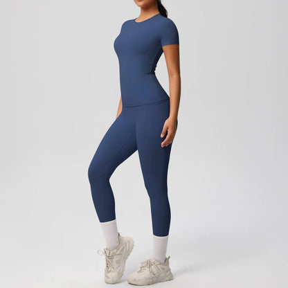 Women 2pcs Patchwork Sport Yoga Suit