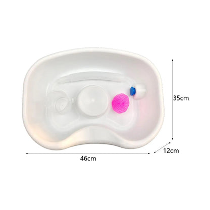 Hair Washing Tray with Pipe with Shampoo Brush