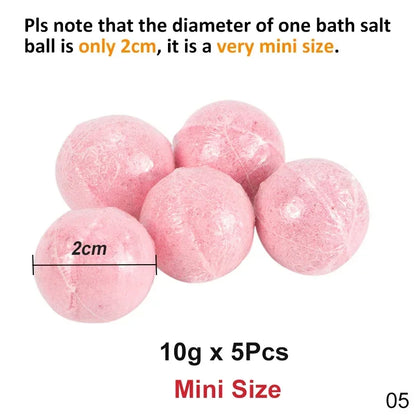 Mini Bath Ball Bombs Handmade Bath Sea Salt Essential Oil
