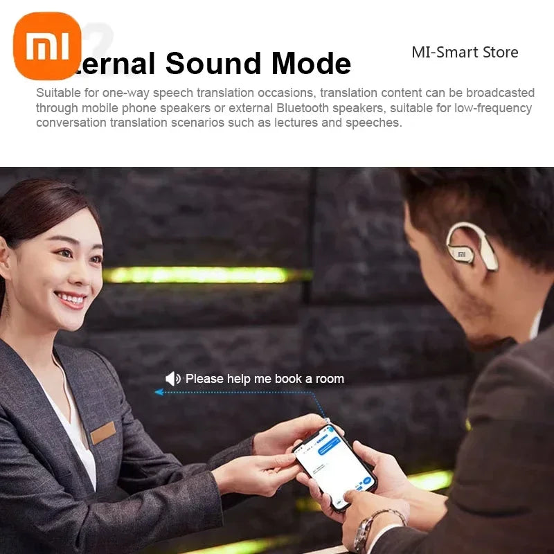 Bluetooth Translation Earphones Wireless with Microphone