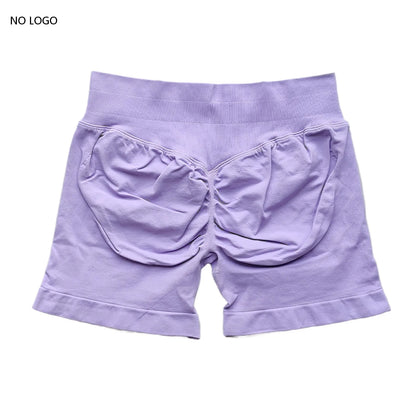Scrunch Shorts Low Ribbed Band  Seamless Shorts Booty Hight Stretch