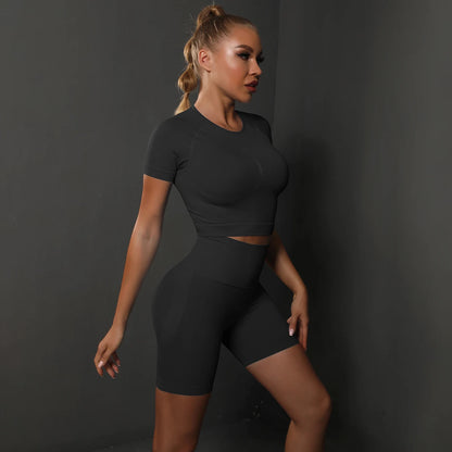 2PCS Seamless Women Yoga Set