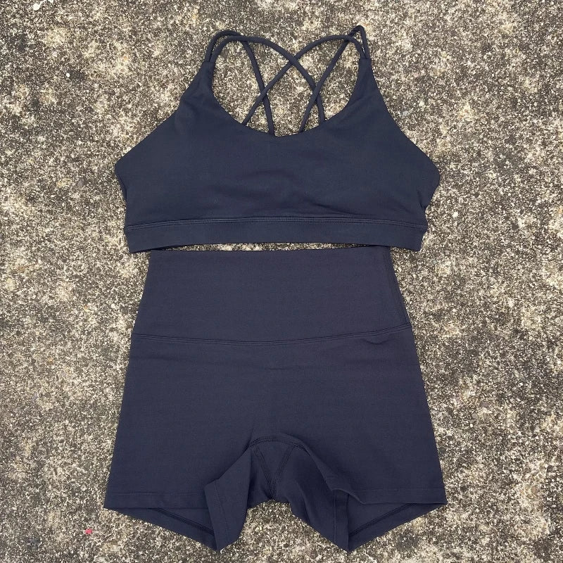 2 Piece Yoga Shorts Set