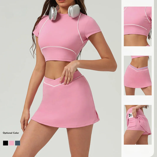 High Waist Quick-drying Backless Skinny Yoga Set