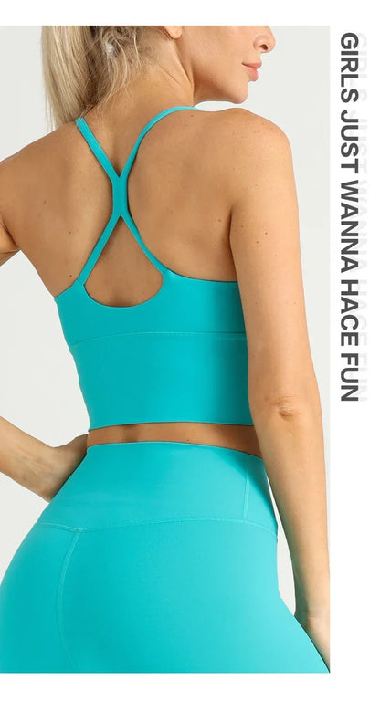2 Piece Yoga  Set Push Up Sports Bra Leggings
