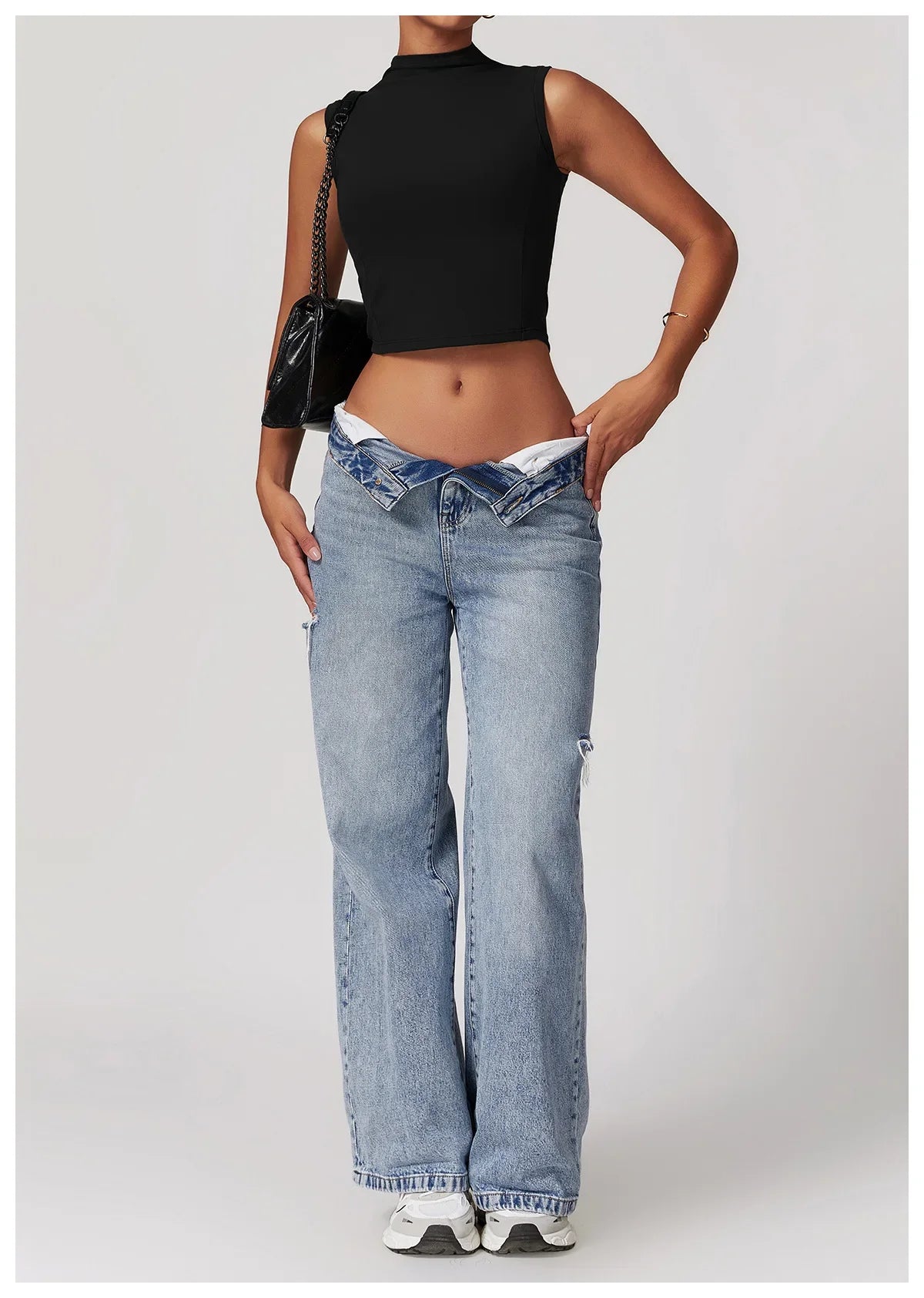 Yoga Vest  Crop Top Gym Sleeveless Stand Collar